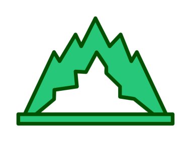 dağ ikonu vektör illüstrasyonu 