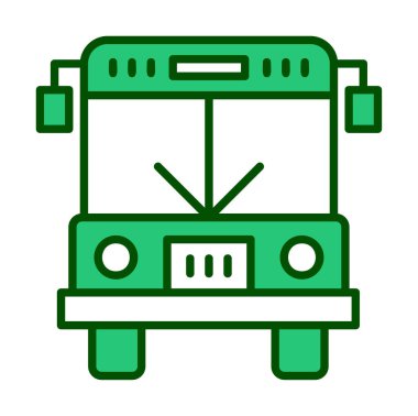 bus simgesi, vektör illüstrasyonu