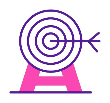 hedef simge, vektör illüstrasyonu basit tasarım