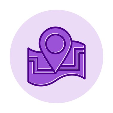 harita işareti simgesi. vektör çizim 