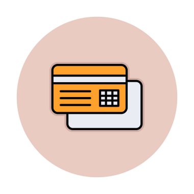 Basit kredi kartı simgesi tasarımı