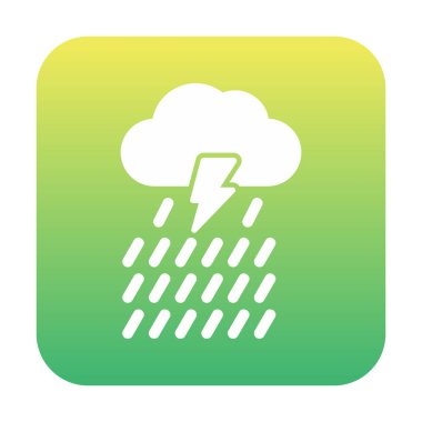 yağmur simgesi, vektör illüstrasyonu  