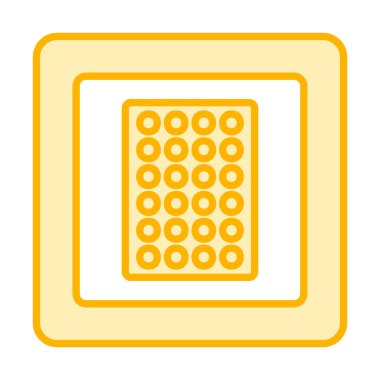 Nikotin Yaması ikon vektör illüstrasyon tasarımı