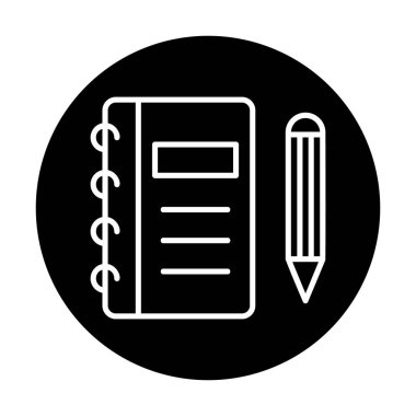 Kalem, vektör illüstrasyonlu günlük 