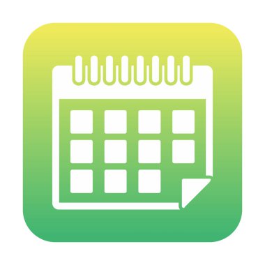 Takvim simgesi vektör illüstrasyonu