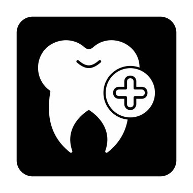 diş tıbbi ikonu vektör illüstrasyonu                   