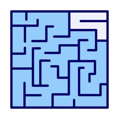 Labirent için labirent oyunu, çözüm. vektör