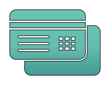 Basit kredi kartı simgesi tasarımı