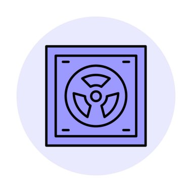 Radyoaktif simge, vektör illüstrasyonu