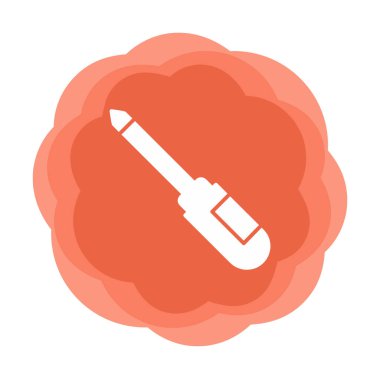 tornavida aracı izole edilmiş simge vektör çizimi