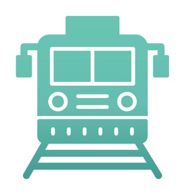 tren vektör simgesi modern basit illüstrasyon