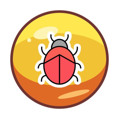  Basit Uğurböceği vektör çizimi