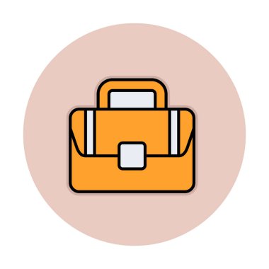 Çanta. Web simgesi basit illüstrasyon