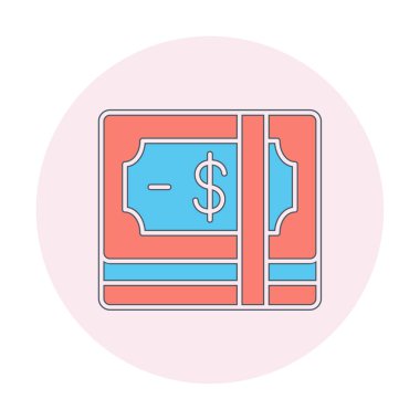 para düz simgesi, vektör illüstrasyonu