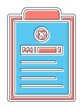 Sigara ikonu vektör illüstrasyonlu belge  