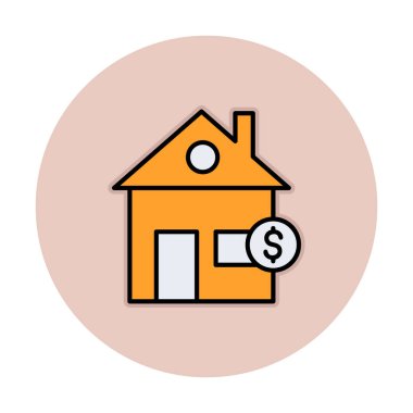 Emlak simgesi vektör illüstrasyon grafik şablonu 