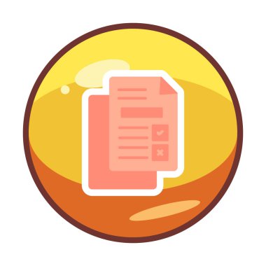 belgelerin vektör çizimi simgesi  