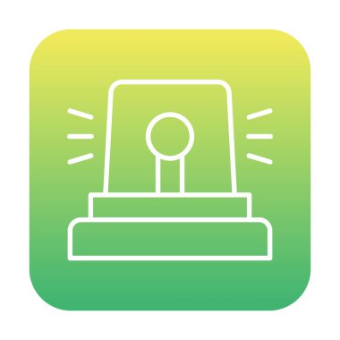 Siren simgesi, vektör çizimi 