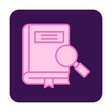 araştırma simgesi, vektör illüstrasyonu