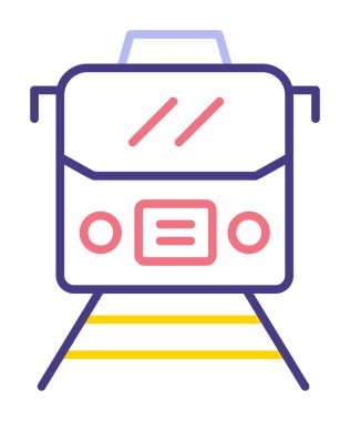 tren vektör simgesi modern basit illüstrasyon