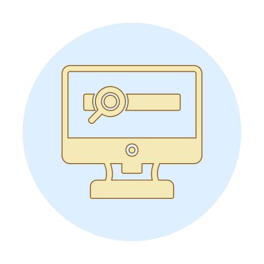 araştırma simgesi, vektör illüstrasyonu