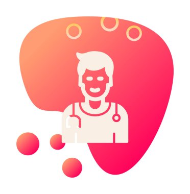 Doktor simgesinin vektör çizimi