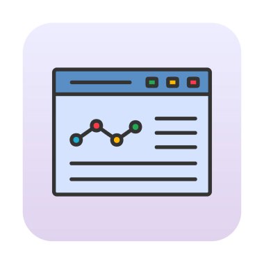 izole edilmiş grafik vektörlü iş web sitesi simgesi 