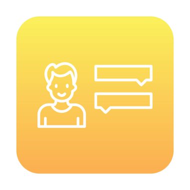 Röportaj simgesi çizimi