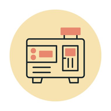 Elektrik jeneratörü satır simgesi biçimi