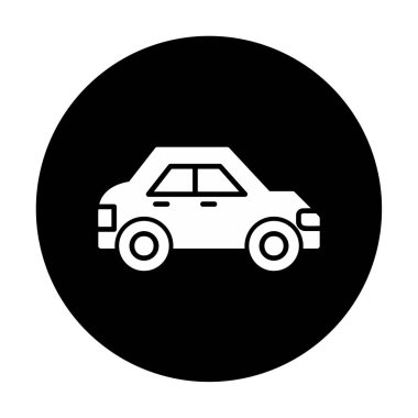 Araba düz simgesi. Vektör çizim 