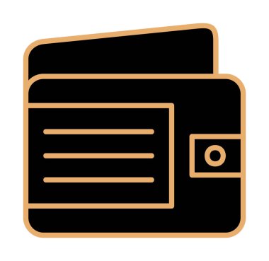 Cüzdan web simgesi, vektör illüstrasyon tasarımı