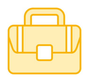 Çanta. Web simgesi basit illüstrasyon