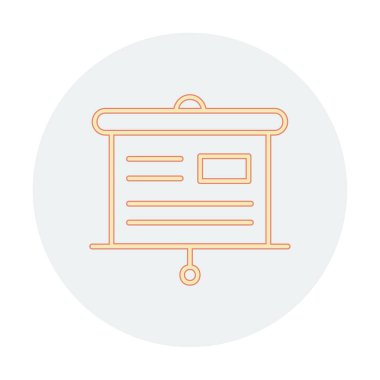 Sunu kurulu simge vektör çizim