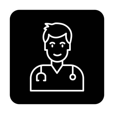 Doktor simgesinin vektör çizimi