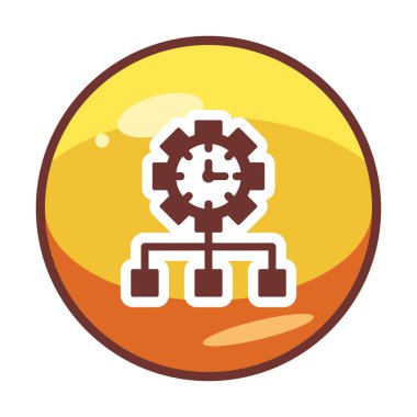 vector illustration of Time Management modern icon                       