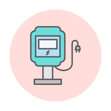 İstasyon simgesi tasarımı, vektör illüstrasyonu yükleniyor