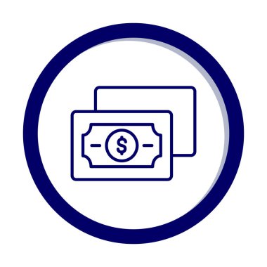 para düz simgesi, vektör illüstrasyonu