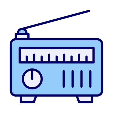 radyo simgesi web basit illüstrasyon