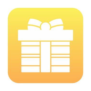 hediye kutusu simge vektör illüstrasyon izole