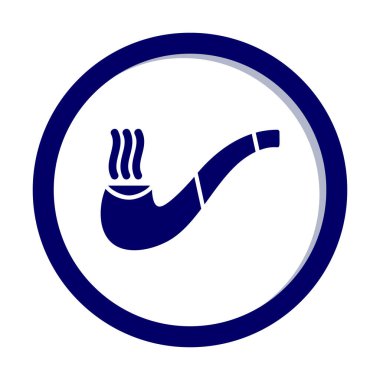 tütün tüttürme çubuğu simgesi, vektör illüstrasyonu