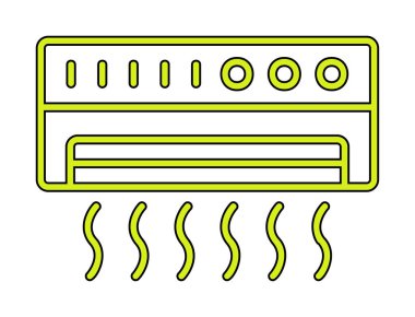 Klima ikonu vektör illüstrasyonu