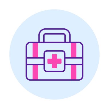 İlk yardım kiti vektör illüstrasyonu