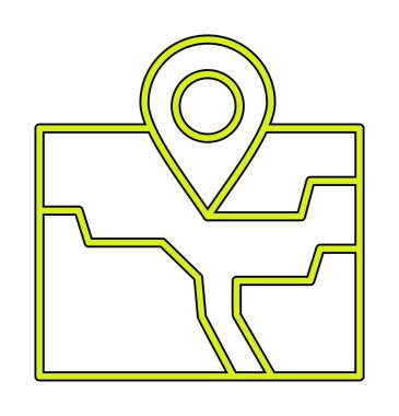 pin konum simgesi dış hat biçimi