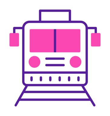 tren vektör simgesi modern basit illüstrasyon