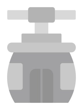 Cableway simgesi, özet biçimi vektör çizimi tasarımı