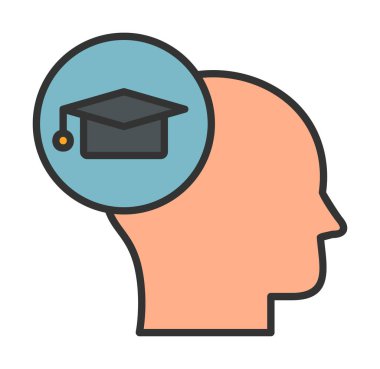 Simge, vektör illüstrasyon tasarımı öğreniliyor                  