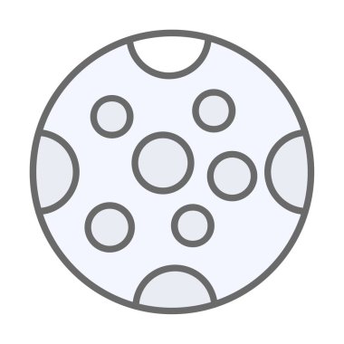 Dolunay düz ikonu. vektör illüstrasyonu 