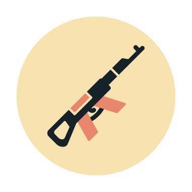 Ak47 simge vektör illüstrasyonu