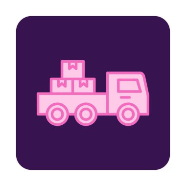 Kamyonet simge vektör çizim