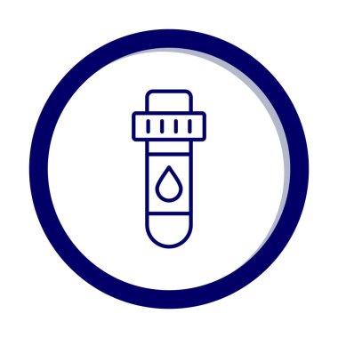 Kan Test Ağı simgesi, vektör illüstrasyonu